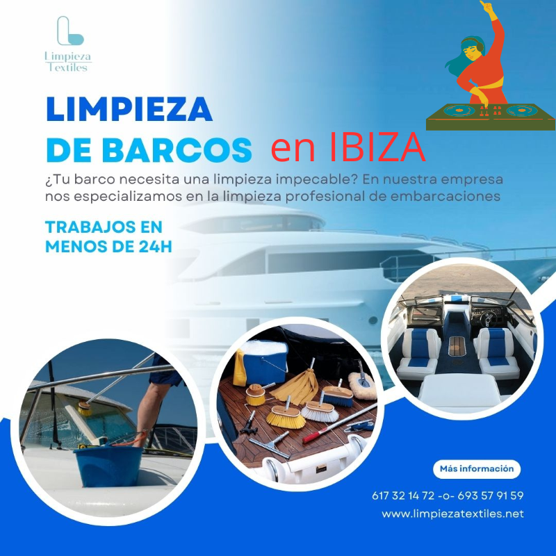 Limpieza de barcos en IBIZA